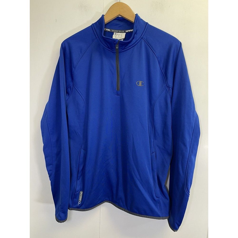 Champion Performance Duofold Warm CTRL Mens M Pullover Shirt Long Sleeve 1/4 Zip